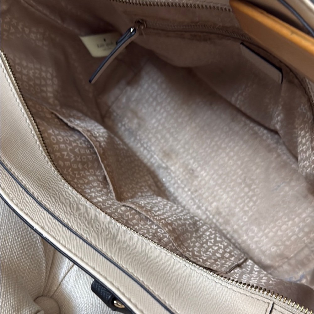 Kate Spade Cream & Black Structured Tote - Picture 11 of 14